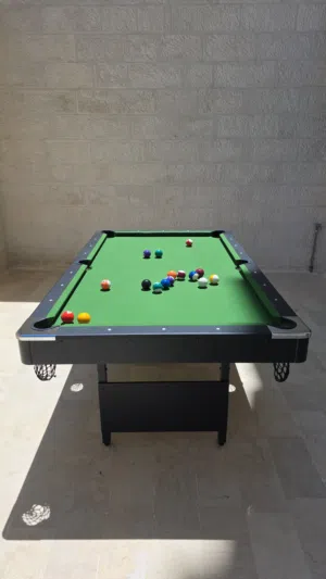 بلياردو 7 قدم خشب قابل للطي جديد بالكرتونه شغل مزارع وشاليهات وكاله