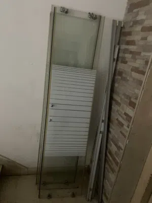 باب زجاج سحاب مع سك المنيوم