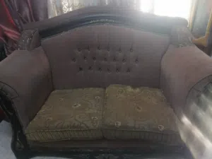 كنب مستعمل للبيع سبع مقاعد الخشب ثقيل