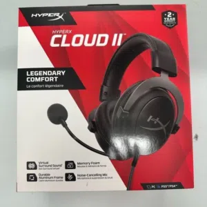 للبيع سماعة HyperX Cloud II بحالة ممتازة ونظيفة جدًا 50