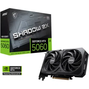 كرت شاشه جيمنج نفيديا جيفورس MSI NVIDIA GEFORCE RTX 5060 8GB GDDR7 OC 1080P FULL HD 2X GAMING GPU