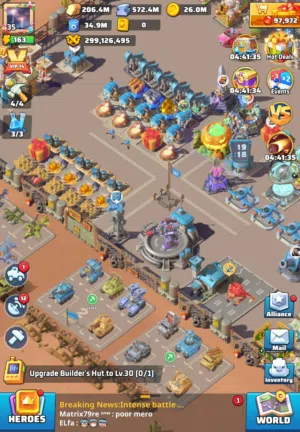 حساب قوي ومتقدم جدا في لعبة الحرب الأخيرة Last War - HQ35 - VIP15 (soon)- $2500 invested