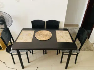 Dining table with four chairs