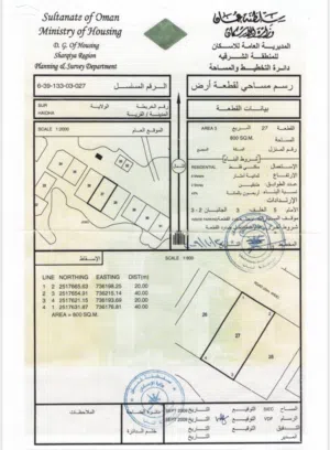 Residential Land for Sale in Al Sharqiya Other