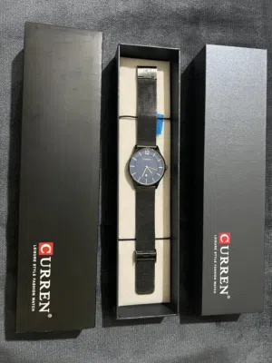 ساعة Curren stainless steel سوداء - مستعملة