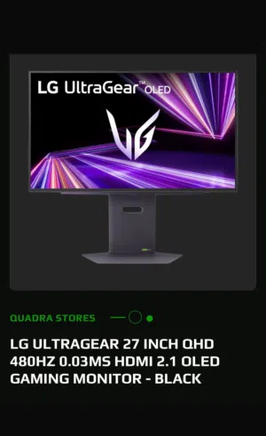 Oled 4k 27 inch Lg monitor