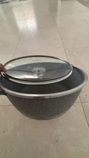 Pot and large bowl