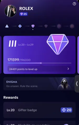 TikTok LVL - 25