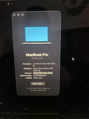 MacBook Pro 2019 for sale