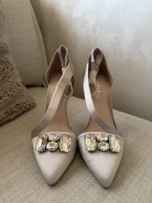 Silver High Heels. Brand: Marvela