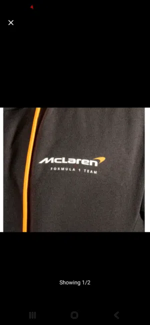 جاكيت مكلارين mclaren racing softshell jacket  black size large