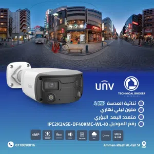 كاميرا بعدسنين ملون ليلي نهاري نظام IP