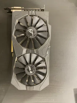 كرت شاشه اعلى فئه ايسوس روق ستريكس gtx 1050ti استخدام خفيف فقط العاب تقدر تسوي له بنش مارك و تشوف