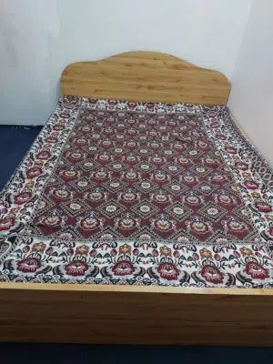 double bed and dressing table in good condition
