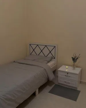 Sharing bed space and partition available for ladies only