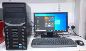 DELL Xeon Server Computer Set With HD Monitor 8GB RAM + 500GB Good Working Ready To Use