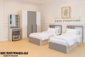 غرف نوم ديلندي  وصيني 2 سرير شخص ونص شامل 200 في 120 شامل تركيب و ماترس الطبي مجاني