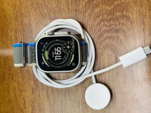 Apple watch ultra 2 49mm natural titanium one month shop warranty with original cable