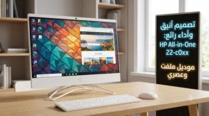 hp all in one 22 c0xx أفضل كمبيوتر HP للأعمال المكتبية مع مساحة واحد تيرا و معالج قوي و رام كبير