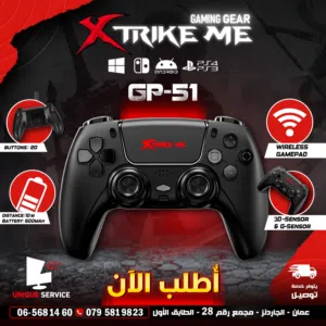 يد العاب جيمنغ اندويد  وايرلس XTRIKE ME GP-51 PS4 PS3 ANDROID PC Wireless Gamepad
