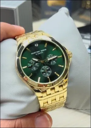 ساعه Geoffrey Beene Diamond يوجد بها قطعة الماس اصيل للبيع