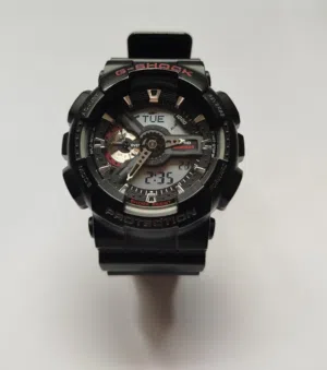 كاسيو جي شوك أصلي عقارب مع ديجيتال  مستعمل  بحالة  ممتازة حجم كبير