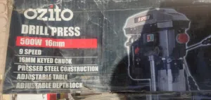 دريل صناعي كبير الماني ماركة OZITO  تسع سرعات جديد بالكرتونة غير مستعمل نهائيا بدون القاعدة