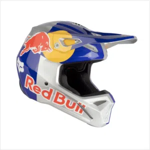 Premium Red Bull Solid V1 Full Face Racing Aerodynamic Motocross Helmet - 836605