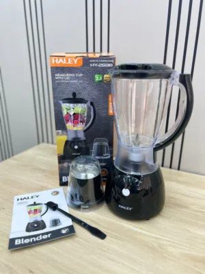 خلاط كهربائي HALEY – 2 في 1  Blender + Grinder  قوة 500 واط  خلاط عملي ومناسب لكل استخدامات المطبخ