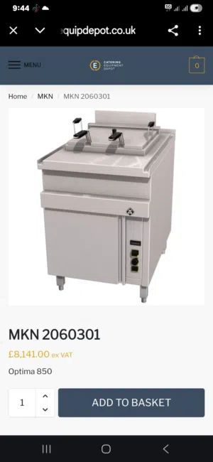 made in Germany gas fryer