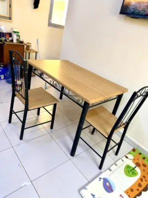 Dining table with 2 chairs