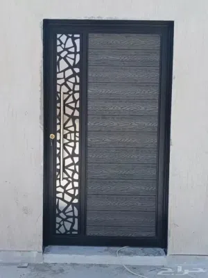 ابواب حديد بديل خشب و كلادينج جديد مودرن عادي
