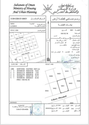 أرض سكنية في بركاء