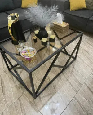 طاولة حديد 1 كبير 2 صغير