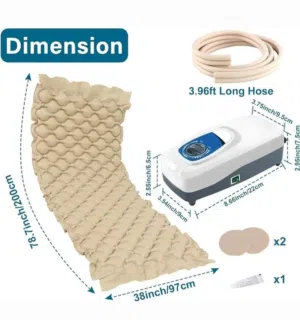 فرشة تقرحات طبية هوائية تخفيف الآلام: تساعد مرتبة الضغط المتناوب على الوقاية وتخفيف الألم أيضًا من ا
