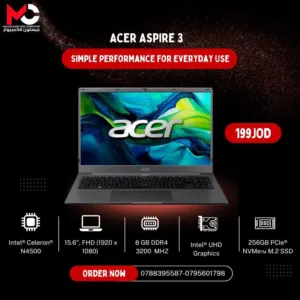 لابتوب ايسر سيليرون Laptop Acer Celeron 8GB 256GB بافضل الاسعار
