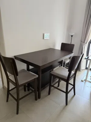 DINNING TABLE + 3 CHAIRS