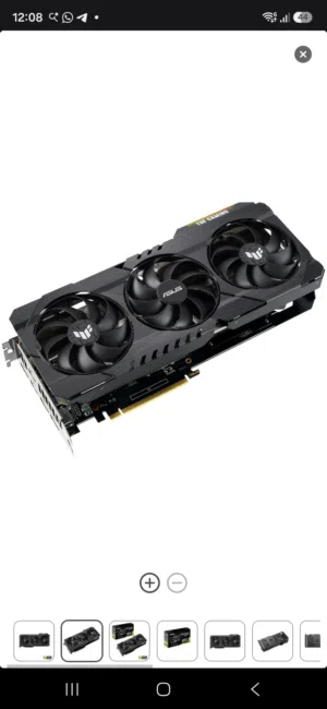 بسعر مغري بحالة الجديدasus tuf 3060 ti oc