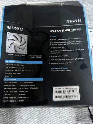UNI FAN SL-INF 120 RGB (White)