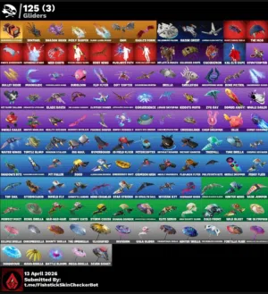 حسابات فورت نايت بكج 3حسابات+10سكنات+120سكن+حساب  عشوائي 50 الى 200 سكن