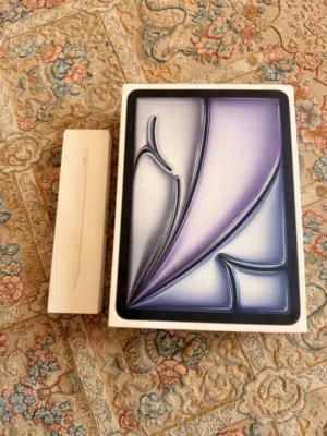 آيباد أبل أير 6 معالج m2 11 انش مع قلم بنسل برو و كفر للايباد
