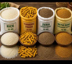 Food items for sale in bulks.