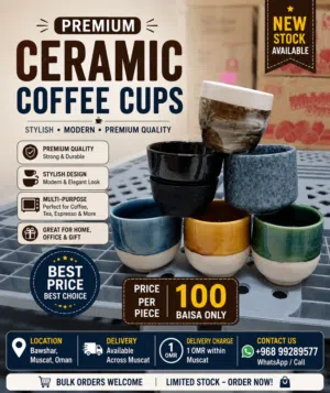 Premium Ceramic Coffee & Tea Cups