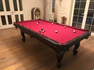 8 feet Marbal slate top,pocket drop pool billiards table is for sale