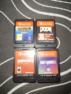 العاب نينتندو سويتش، مستخدمة خفيف وبحالة ممتازة، شغال  Nintendo switch games, lightly used