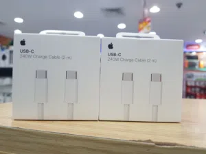 Apple usb-c to c braided cable 240w hight speed data transfer
