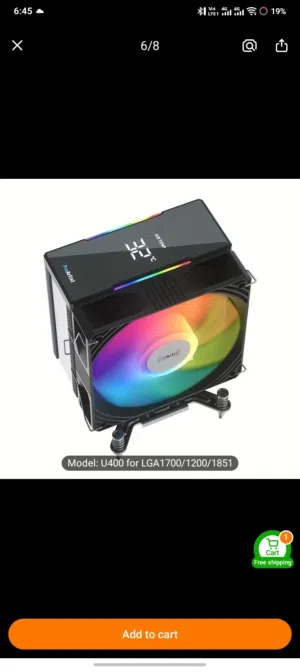 Rgb Digital Cpu cooler