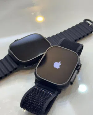 apple watch ultra 2 and 3 latest model titanium black and Huawei and samsung watches available all s