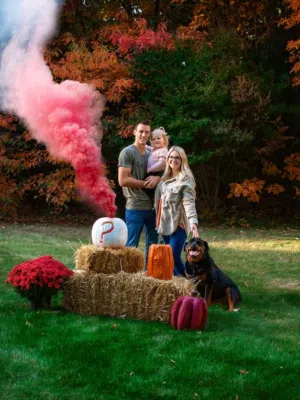 dry ice gender reveal party الثلج الجاف لتحديد جنس المولود