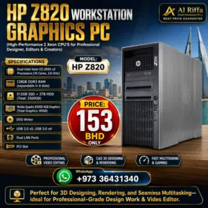 HP Workstation PC Xeon Double Processor 32Core's 128GB RAM 512GB SSD NVidia 4GB Graphics Total 69GB